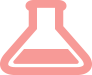 pictogramme orange d'une fiole de laboratoire