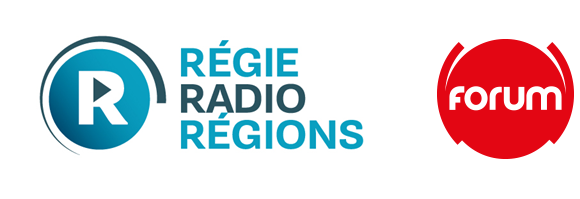 Logos de Régie Radio Régions et Forum, une radio commercialisée par Régie Radio Régions