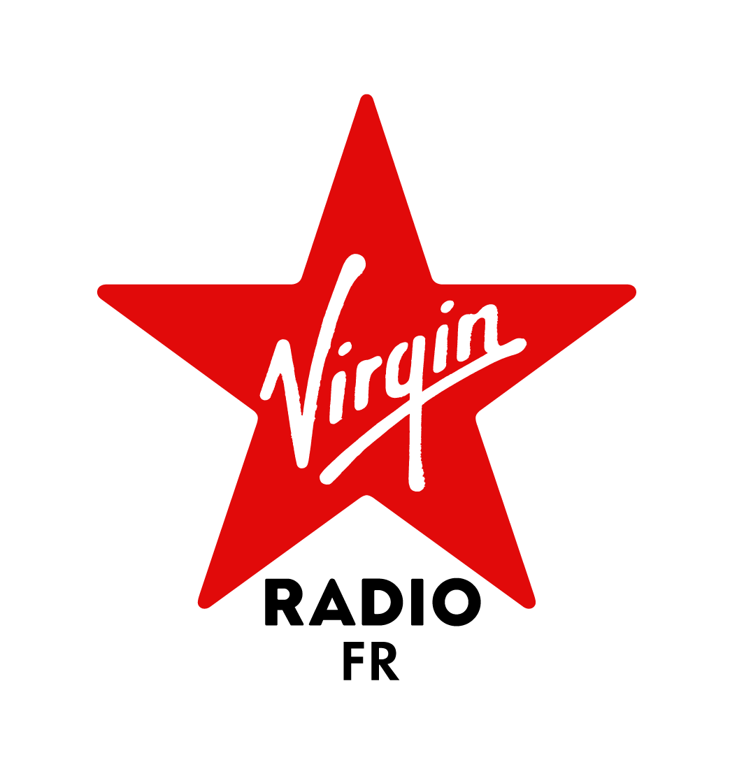 logo virgin radio rouge écriture blanche