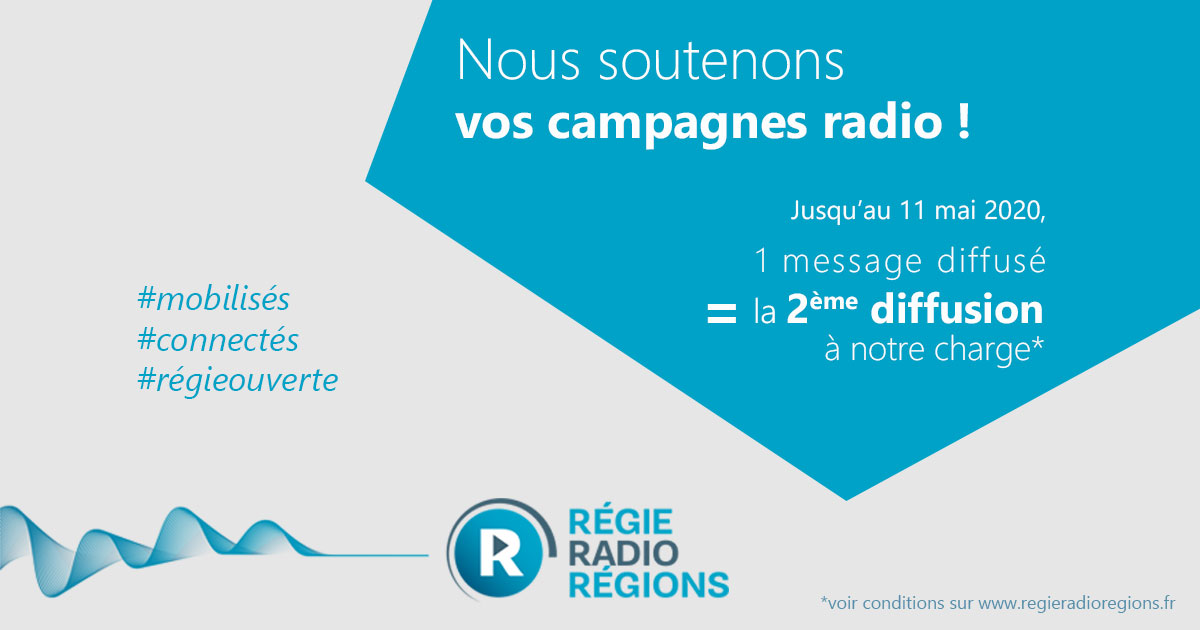 Régie Radio Régions offre 1=2